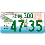 江東 Koto Japanese License Plate